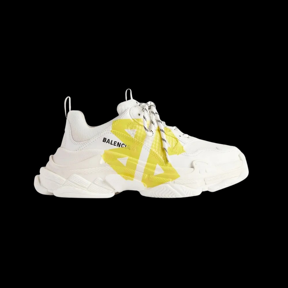 Balenciaga Triple S Tape Sneaker In White - HypeFly India View 1