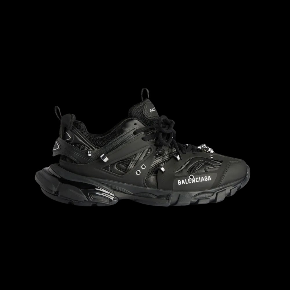 Balenciaga Track Piercing Sneaker In Black - HypeFly India View 1