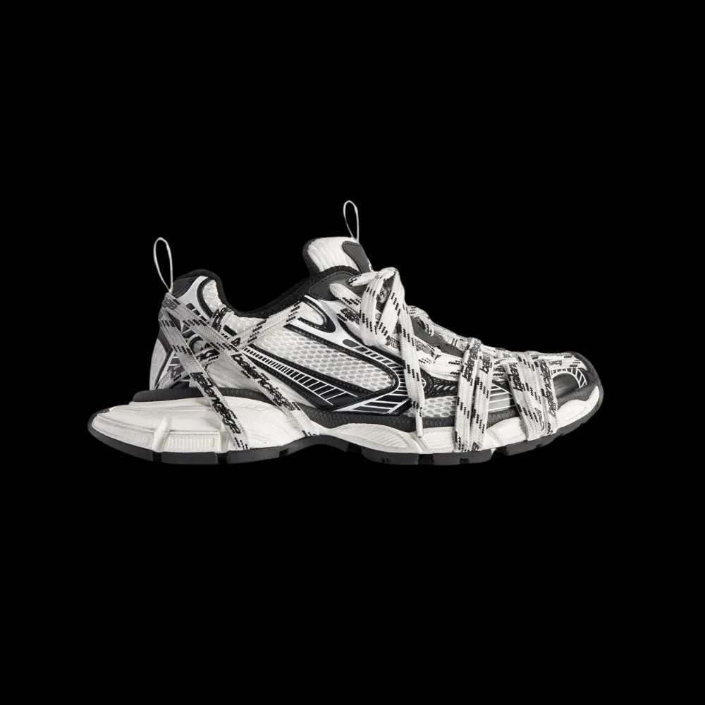Balenciaga 3XL Extreme Laces Logo Sneaker In White - HypeFly India View 1