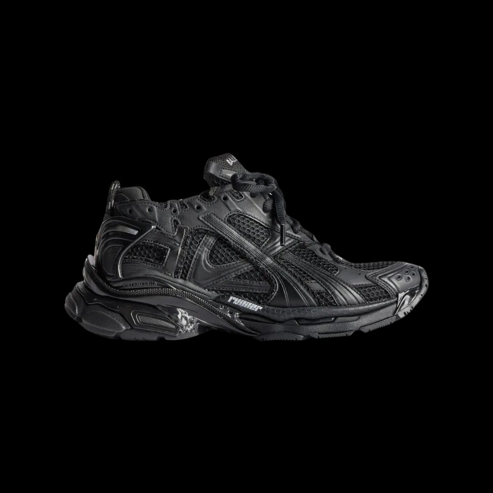 Balenciaga Runner Sneaker In Black - HypeFly India View 1