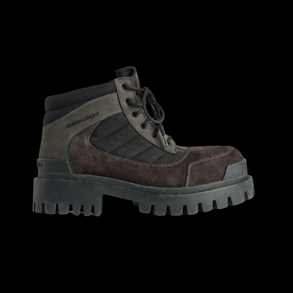 Balenciaga Combat Strike Low Boot In Brown - HypeFly India View 1