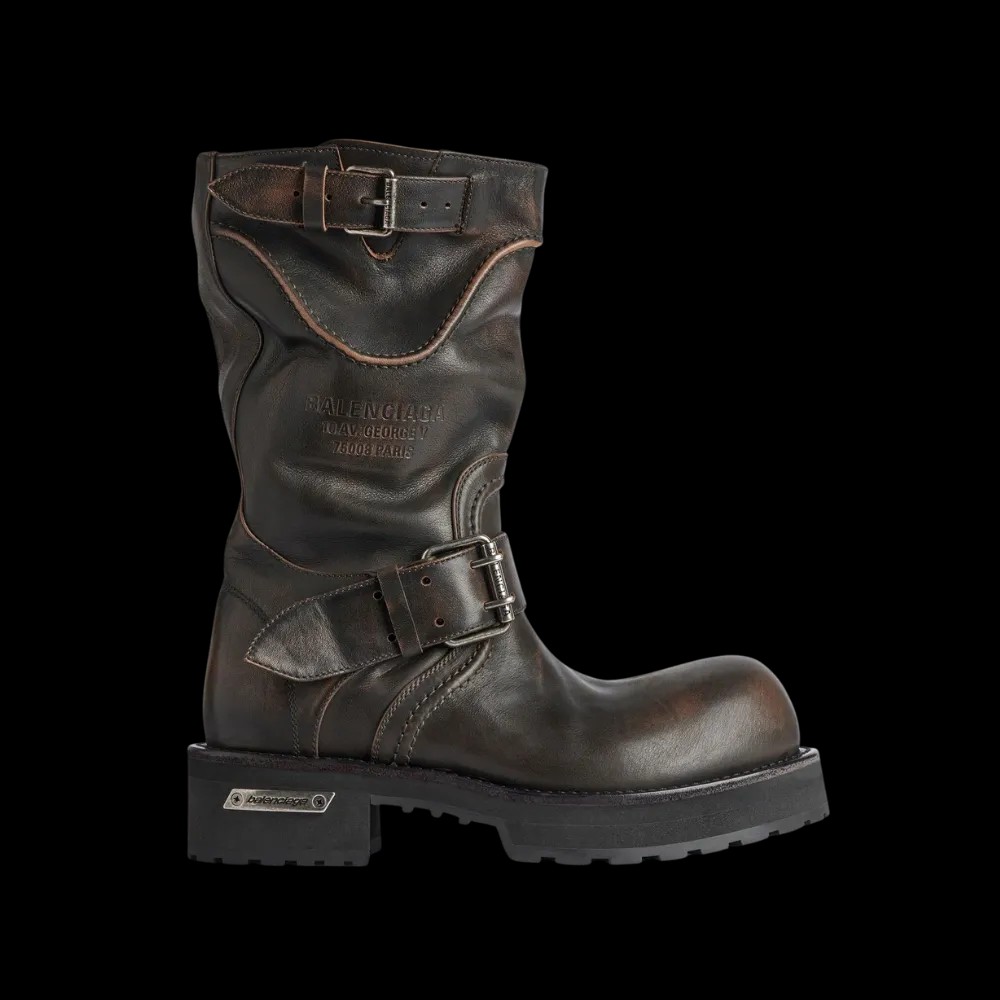 Balenciaga Venom Boot In Brown - HypeFly India View 1