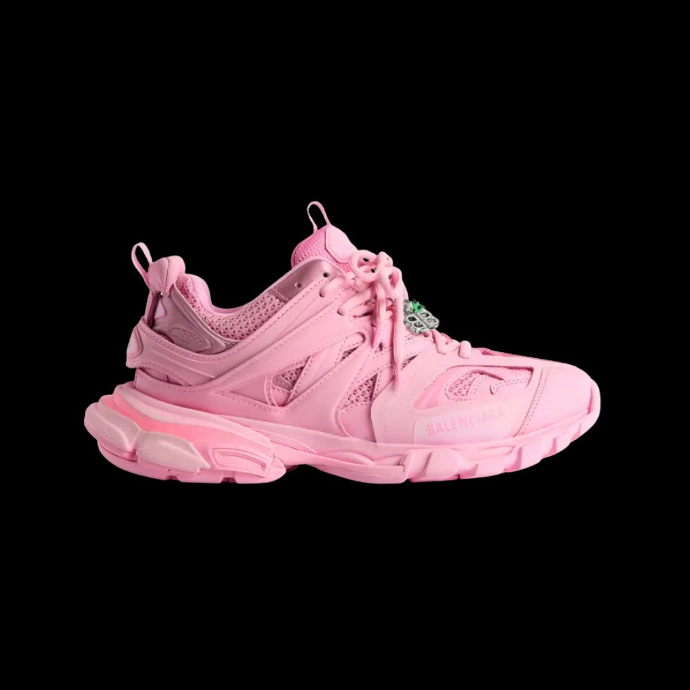 Balenciaga Track Sneaker With Charms In Pink - HypeFly India View 1