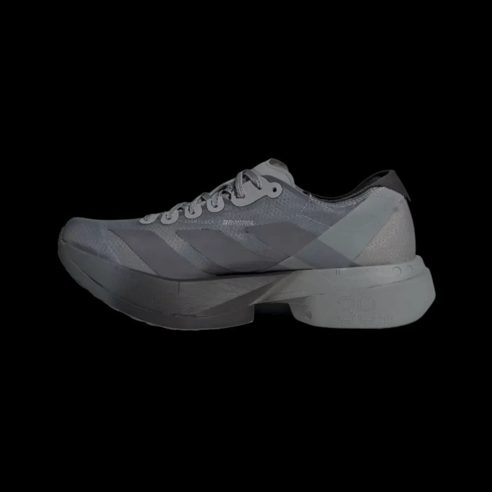 Satisfy x Adidas Adizero Adios Pro 4 'Grey Black' - HypeFly India View 3
