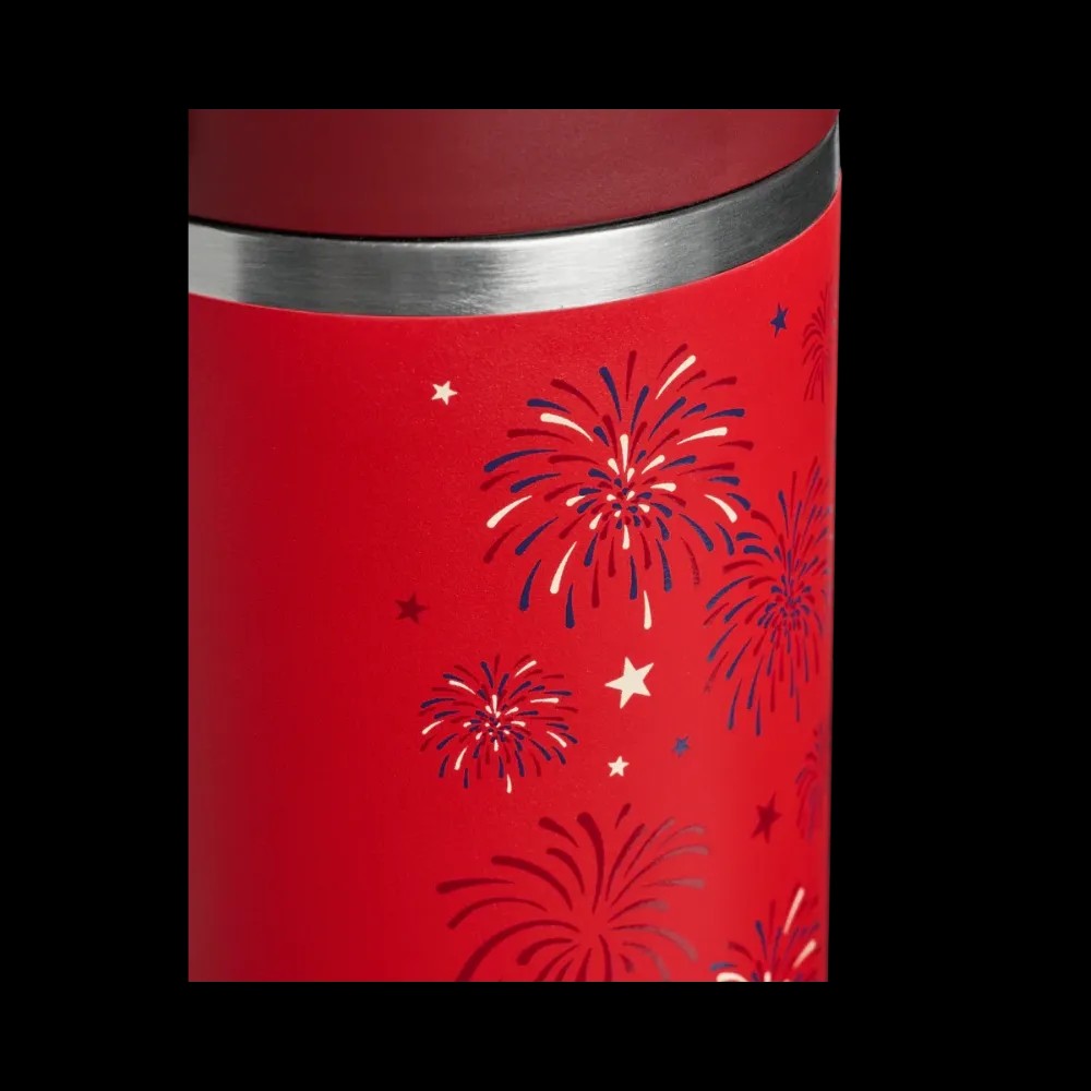 Stanley Iceflow Flip Straw Tumbler Chili Red Fireworks 30 OZ - HypeFly India View 4
