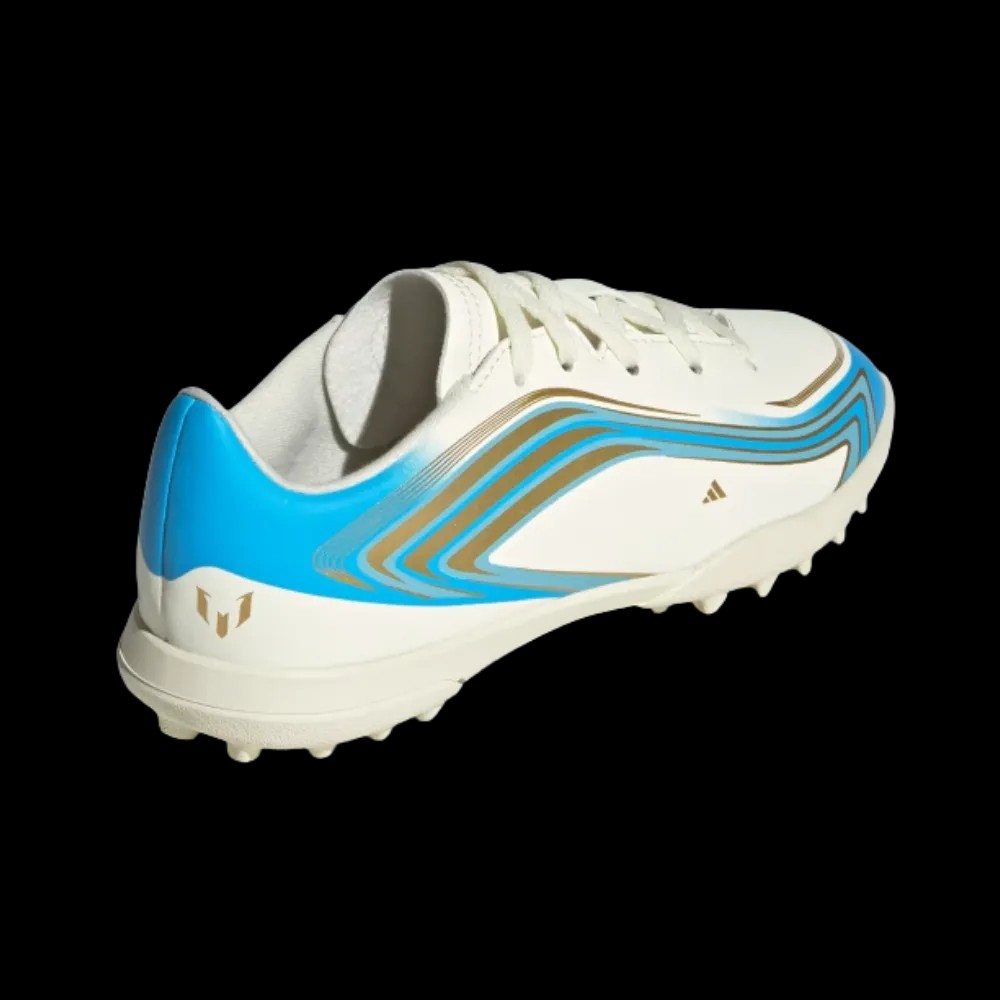 Adidas F50 Messi Club Turf Soccer Cleats Kids Semi Blue Burst - HypeFly India View 4