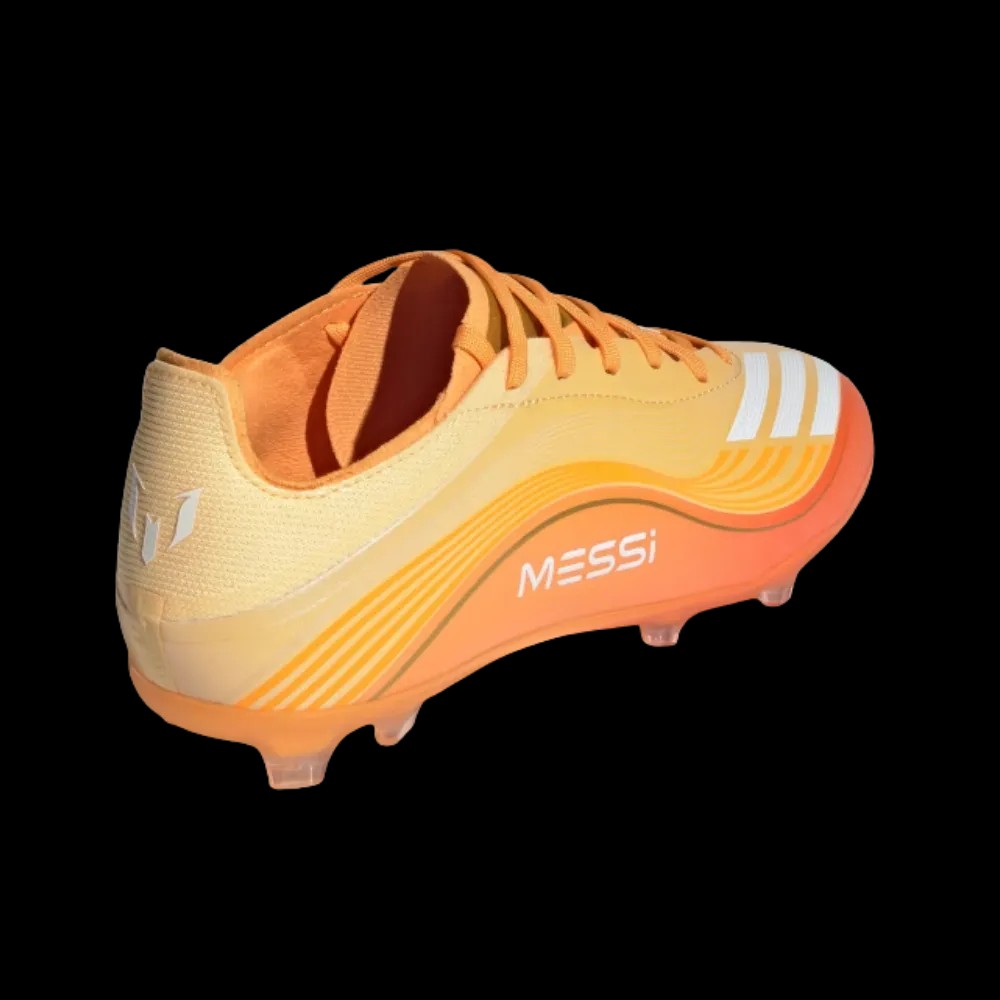 Adidas F50 Messi League Firm Multi Ground Soccer Cleats Kids Pure Tangerine - HypeFly India View 4