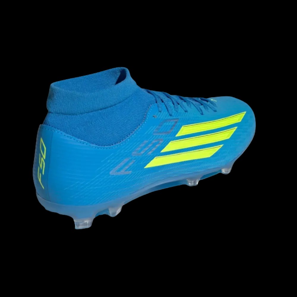 Adidas F50 League Mid Cut Firm Multi Ground Soccer Cleats Lucid Aquamarine - HypeFly India View 4