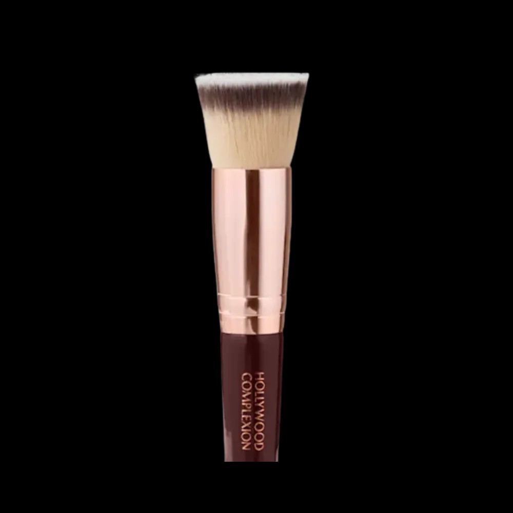 Charlotte Tilbury Hollywood Complexion Brush Rose Gold & Night Crimson - HypeFly India View 2