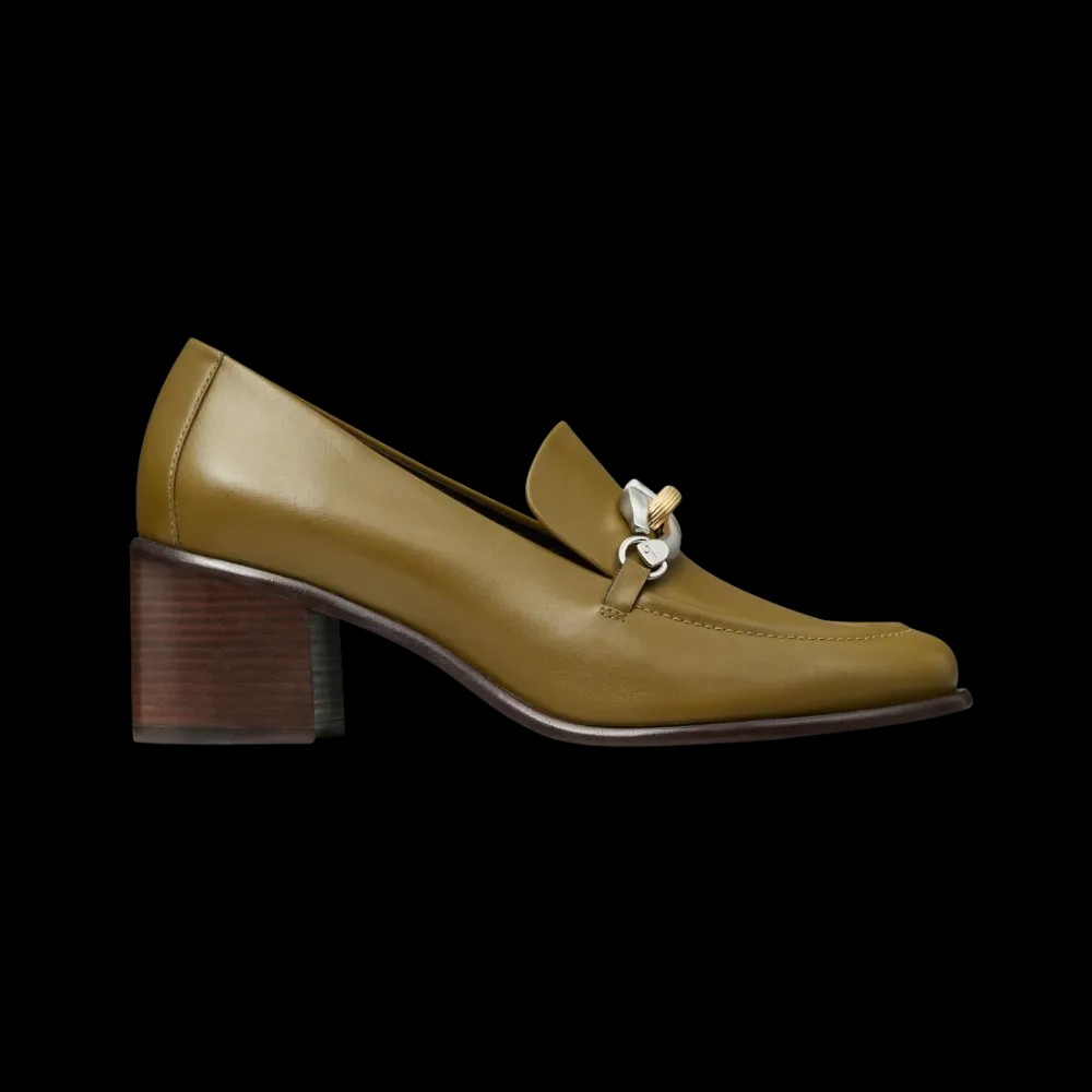 Tory Burch Jessa Heeled Loafer Ramure Green - HypeFly India View 1
