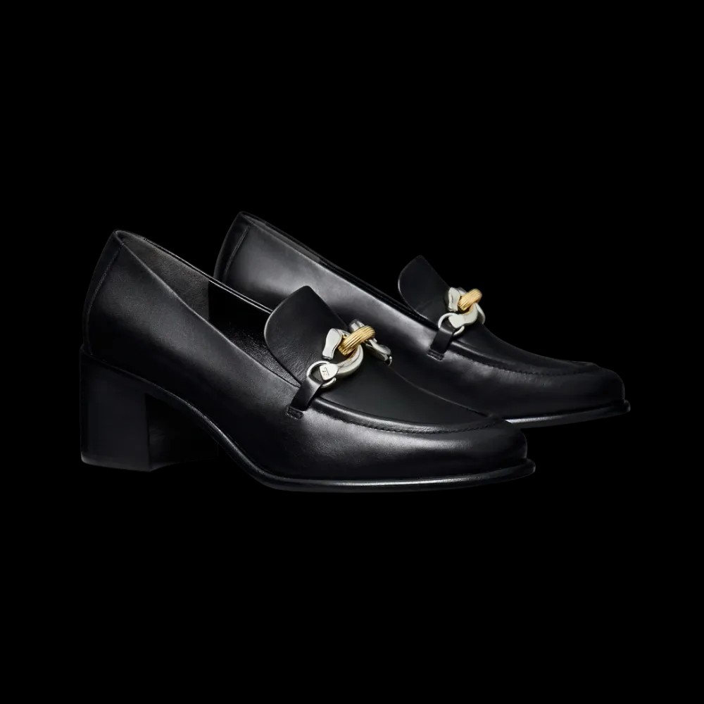 Tory Burch Jessa Heeled Loafer Perfect Black - HypeFly India View 2