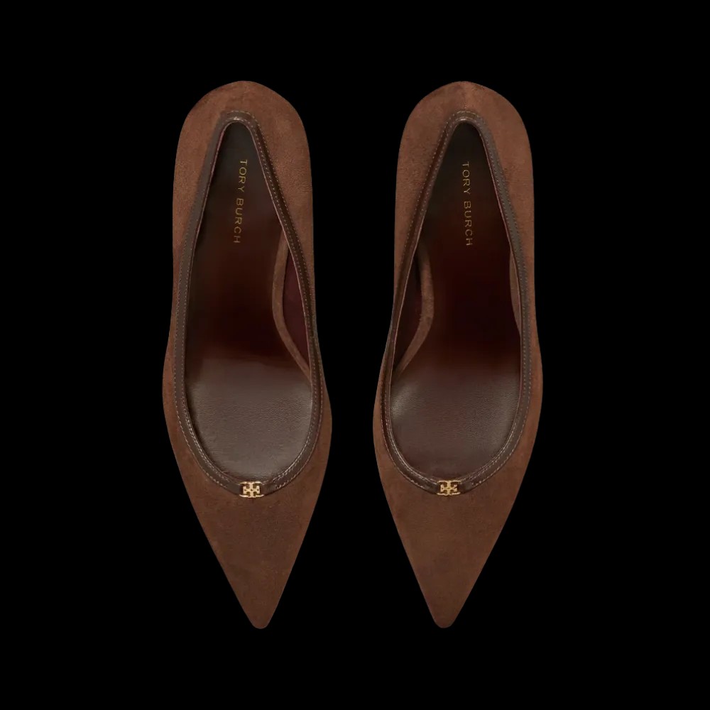 Tory Burch Double T Buckle Pump Dark Cocoa - HypeFly India View 2