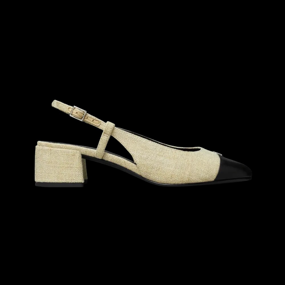 Tory Burch Cap-Toe Slingback Wild Wheat - HypeFly India View 1