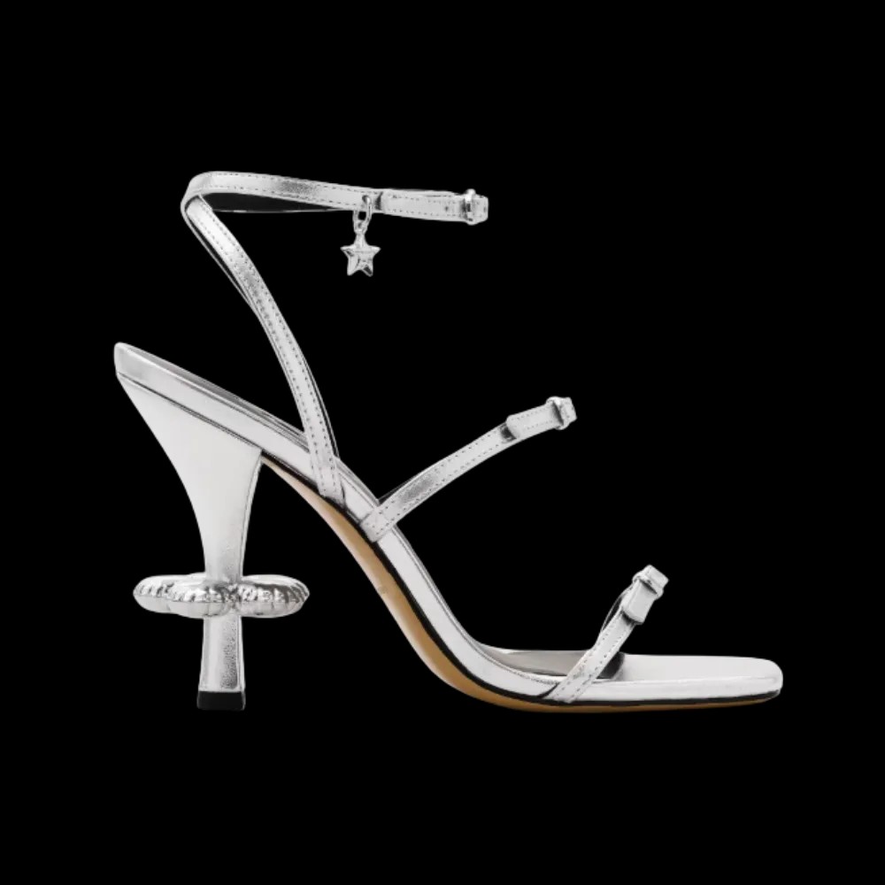 Marc Jacobs The Metallic Leather Daisy Silver - HypeFly India View 1