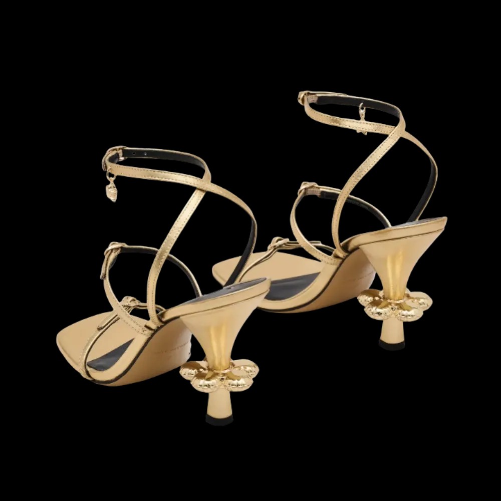 Marc Jacobs The Metallic Leather Daisy Gold - HypeFly India View 5