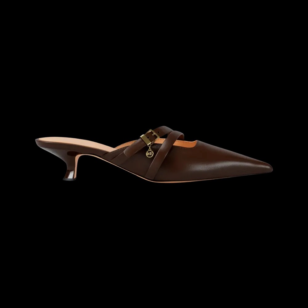 Michael Kors Yvette Kitten Mule Nutmeg - HypeFly India View 1