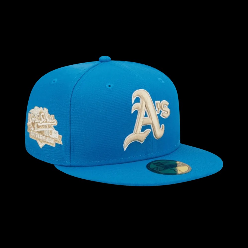 New Era Blue Stone Oakland Athletics 1989 World Series Battle of the Bay - HypeFly India View 1