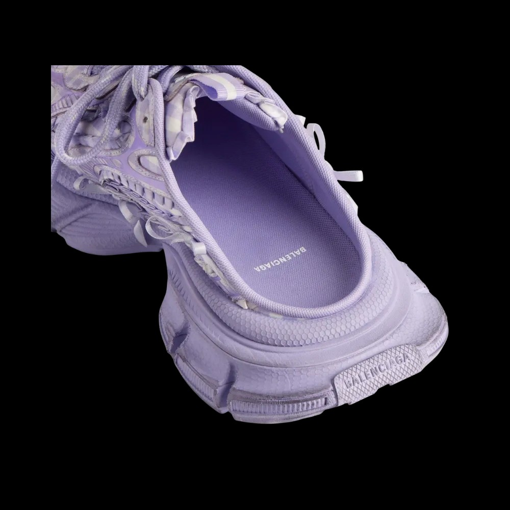 Balenciaga 3XL Check Mule In Lilac - HypeFly India View 2