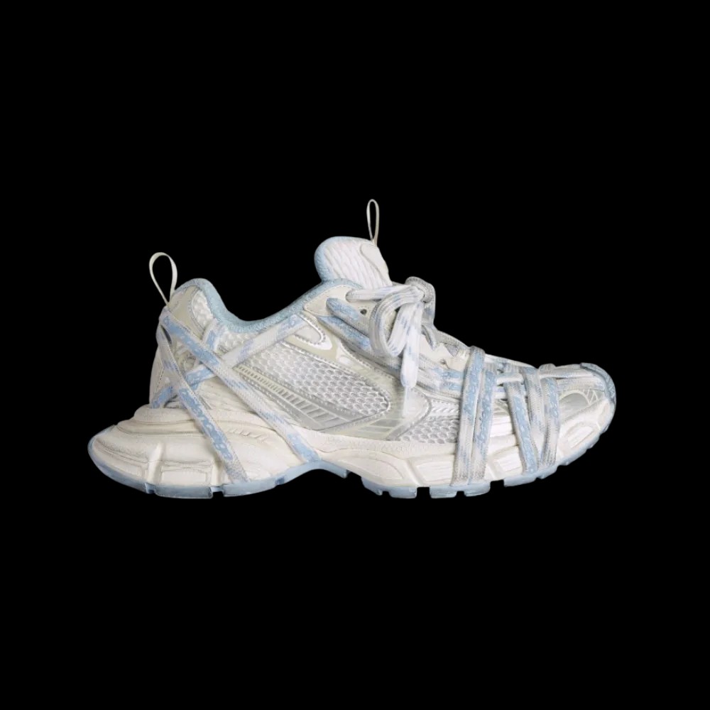 Balenciaga 3XL Extreme Laces Logo Sneaker In White - HypeFly India View 1