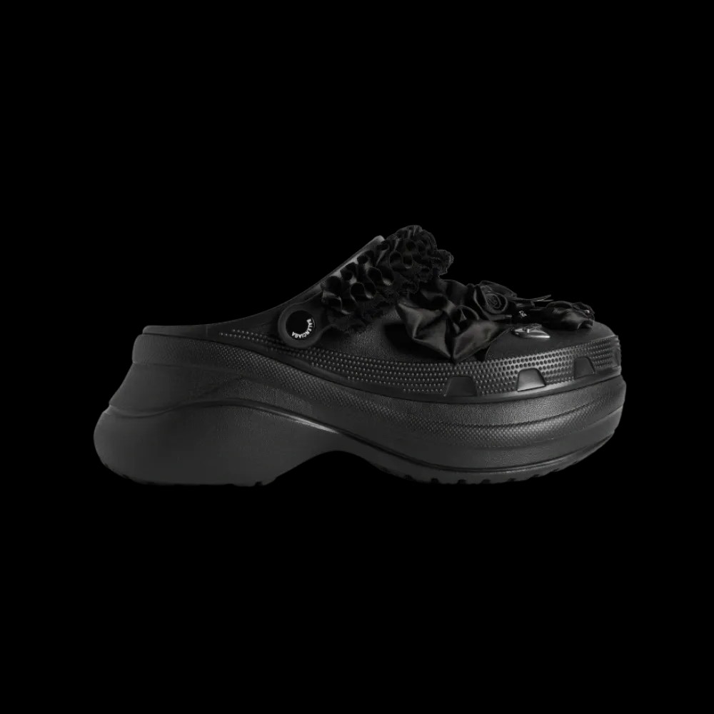 Balenciaga Crocs Mule Jibbitz In Black - HypeFly India View 1