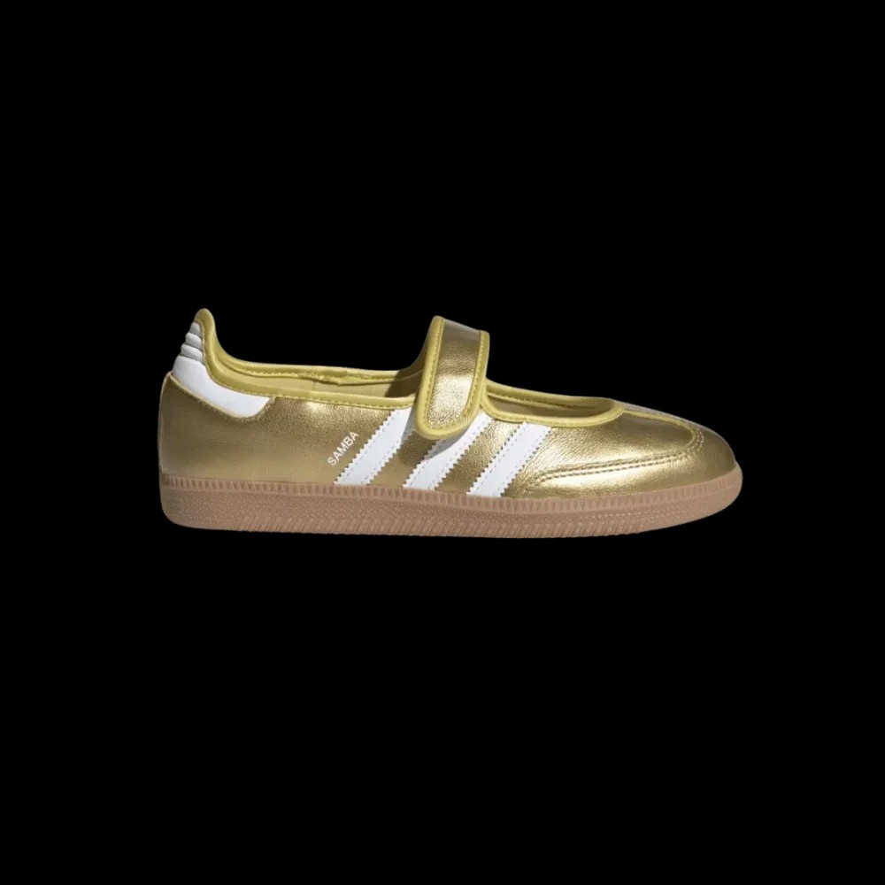 Adidas Samba Jane Shoes Gold Metallic - HypeFly India View 1