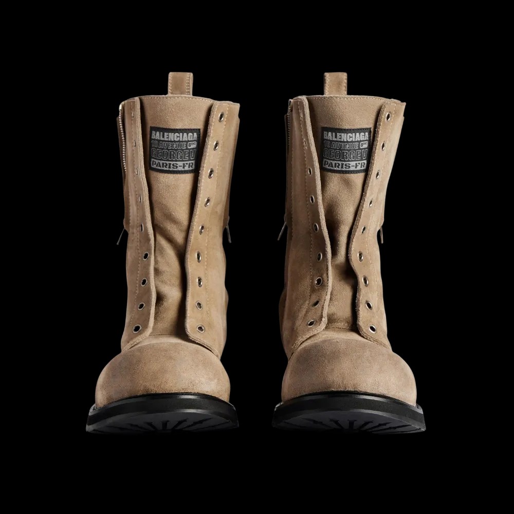 Balenciaga Truck Lace-Up Boot In Sand - HypeFly India View 2