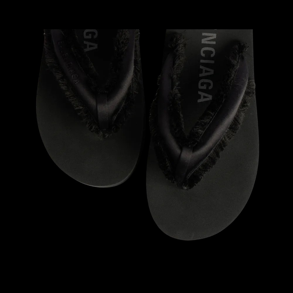 Balenciaga Jet Lag Thong In Black - HypeFly India View 3
