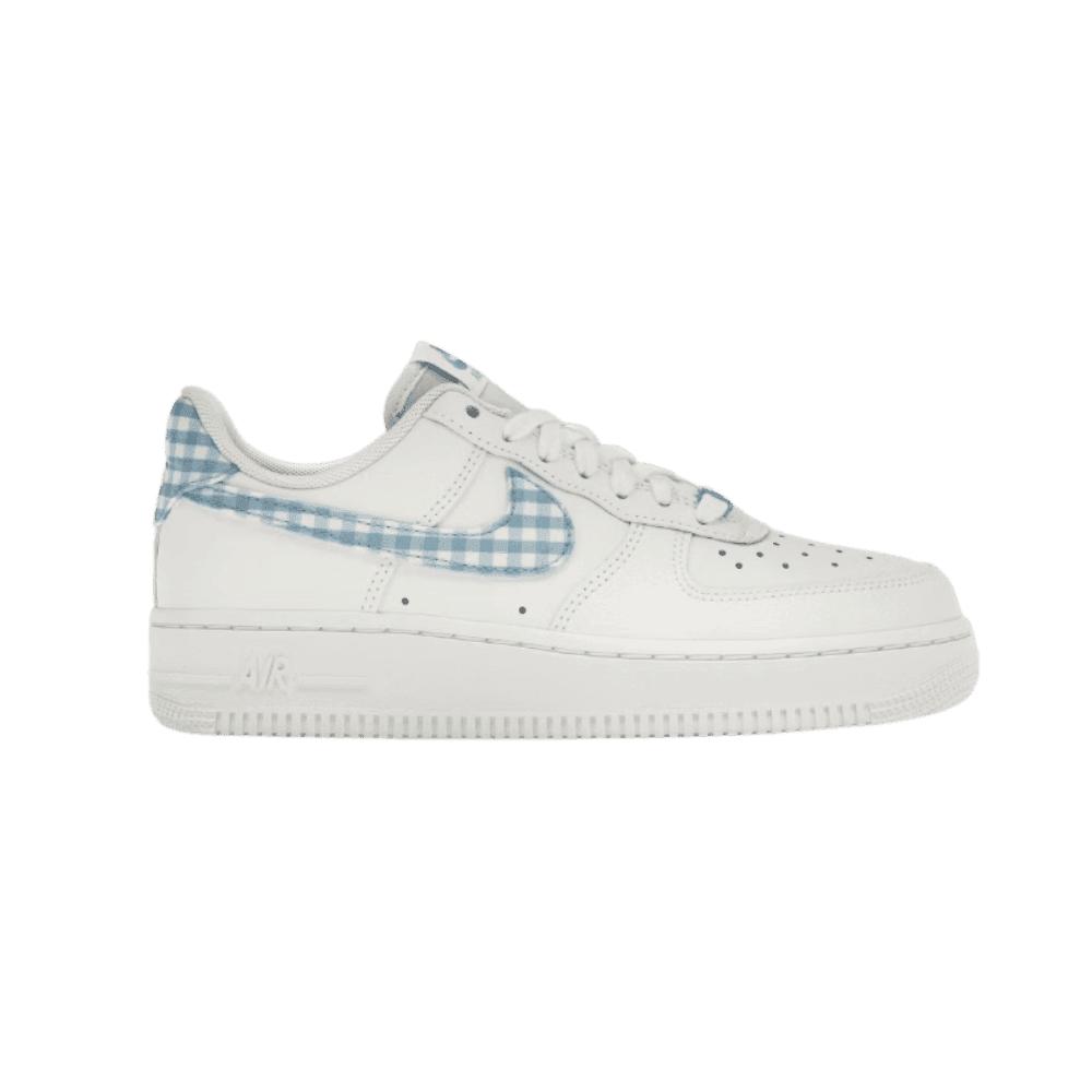 Nike Air Force 1 Low '07 Essential White University Blue Gingham - HypeFly India View 1