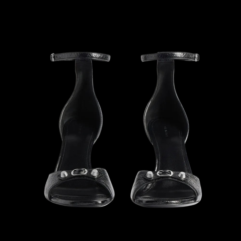 Balenciaga City Uptown Sandal In Black - HypeFly India View 4