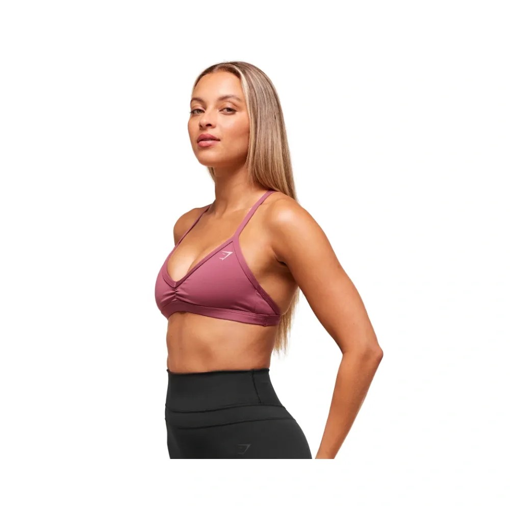 Gymshark Minimal Sports Bra- Light Support Reset Pink - HypeFly India View 3