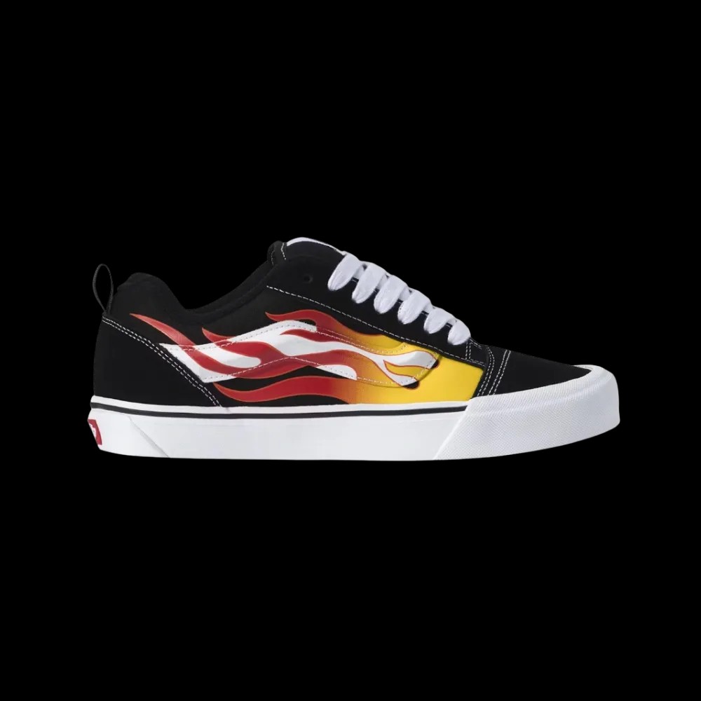 Vans Knu Skool Shoe Black And Red - HypeFly India View 1