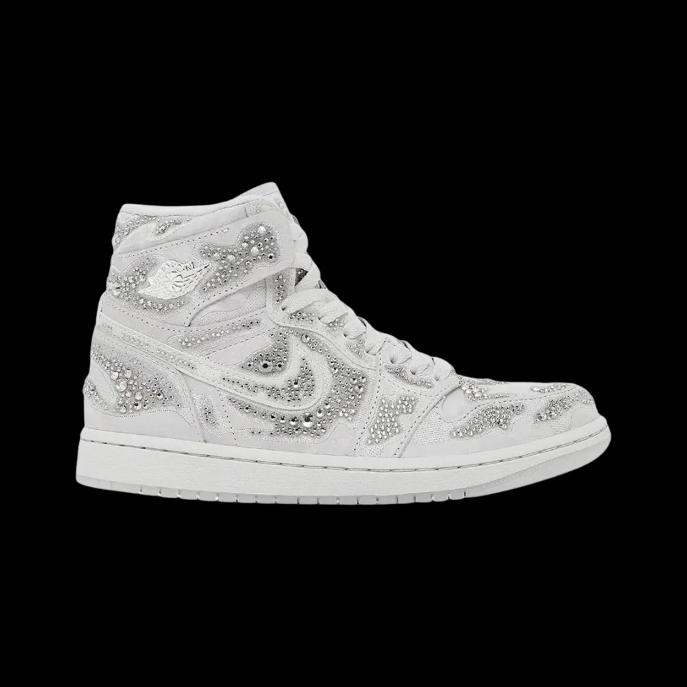 Swarovski x Air Jordan 1 High OG 'Vast Grey' - HypeFly India View 1
