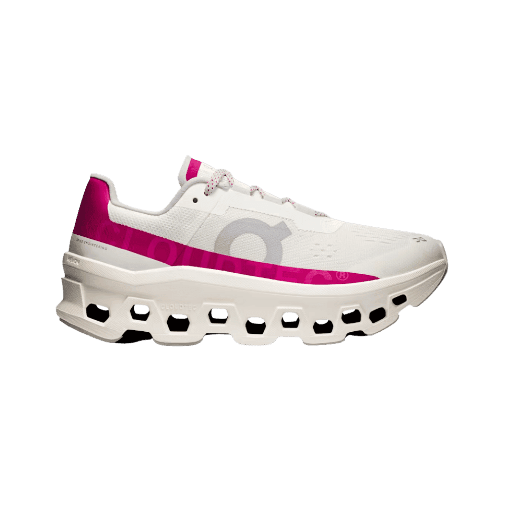 On running Cloudmonster Ivory Grenadine - HypeFly India View 1