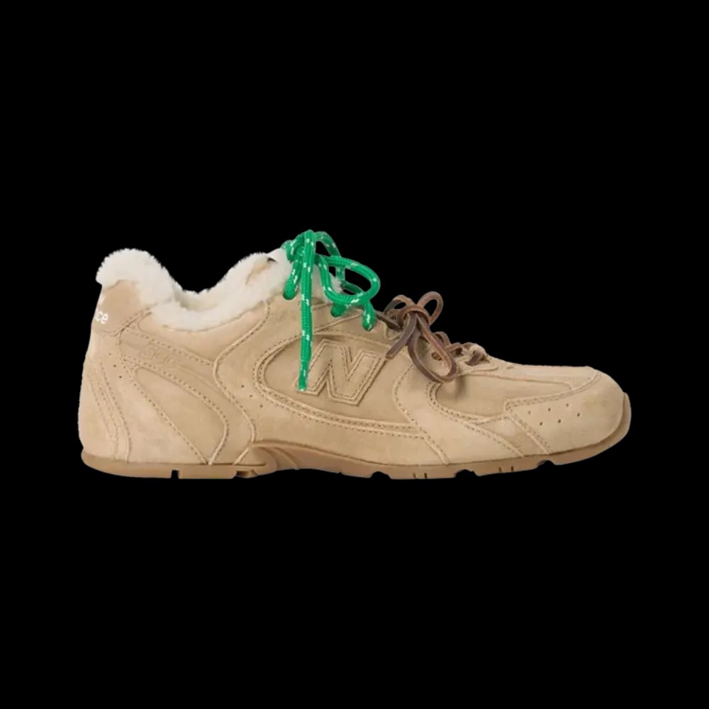 New Balance x Miu Miu 530 SL 'Bleached Ecru Shearling' - HypeFly India View 1