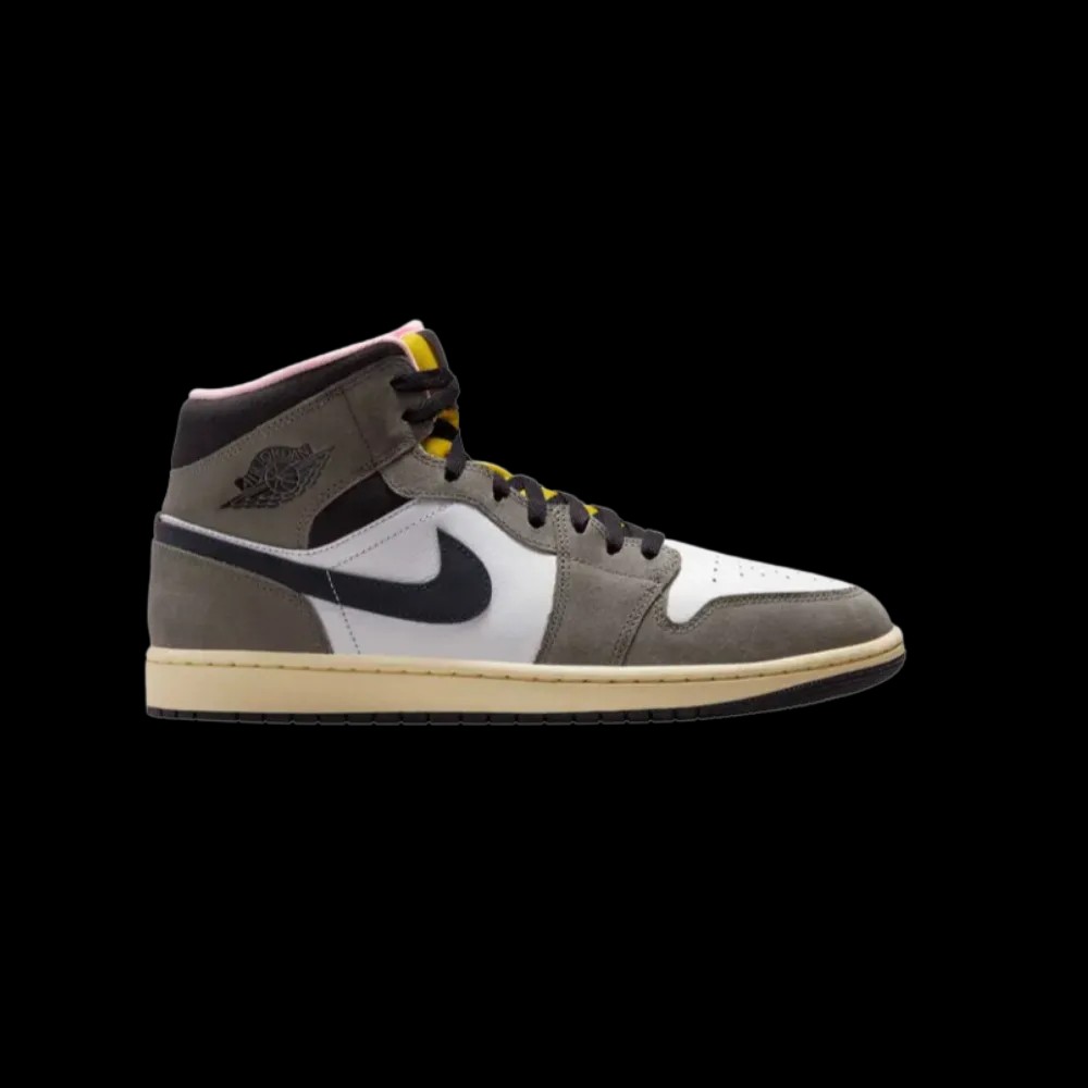 Nike Air Jordan 1 Mid 'Cave Stone' - HypeFly India View 1