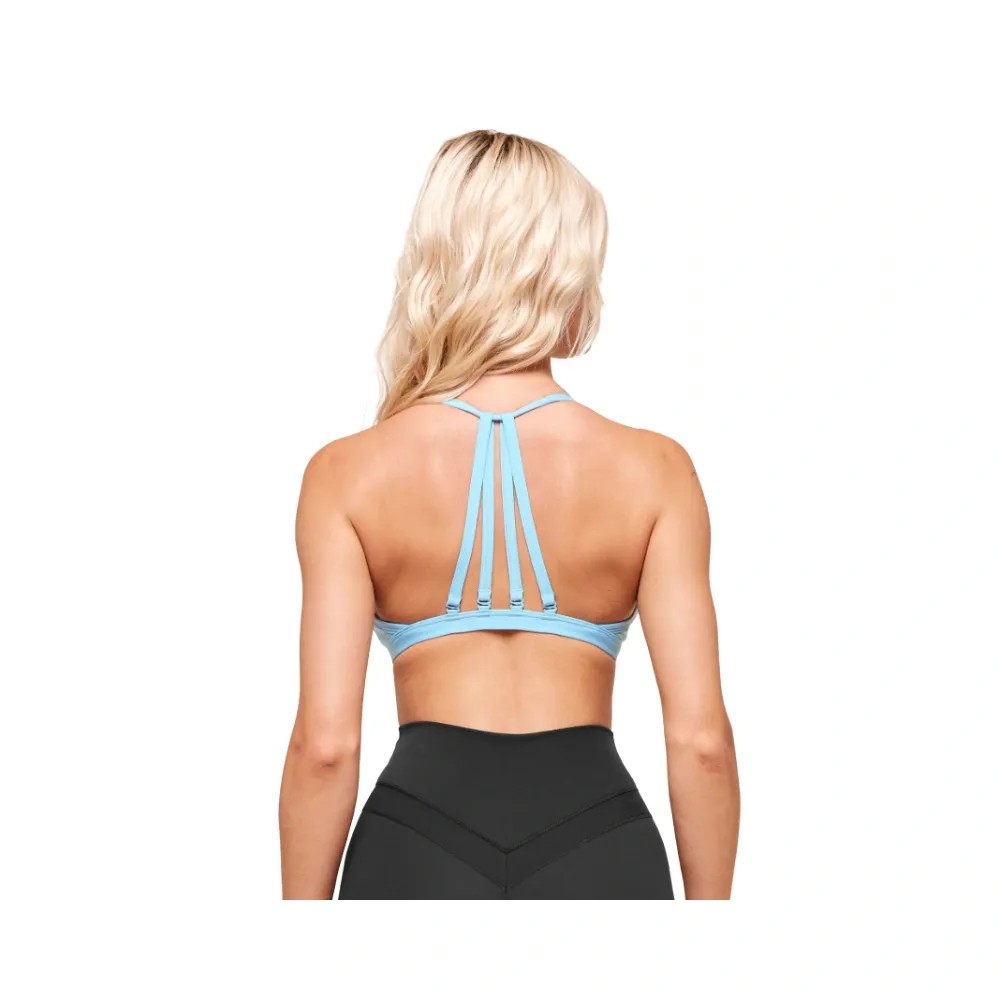 Gymshark Minimal Sports Bra- Light Support Athletic Light Blue - HypeFly India View 2