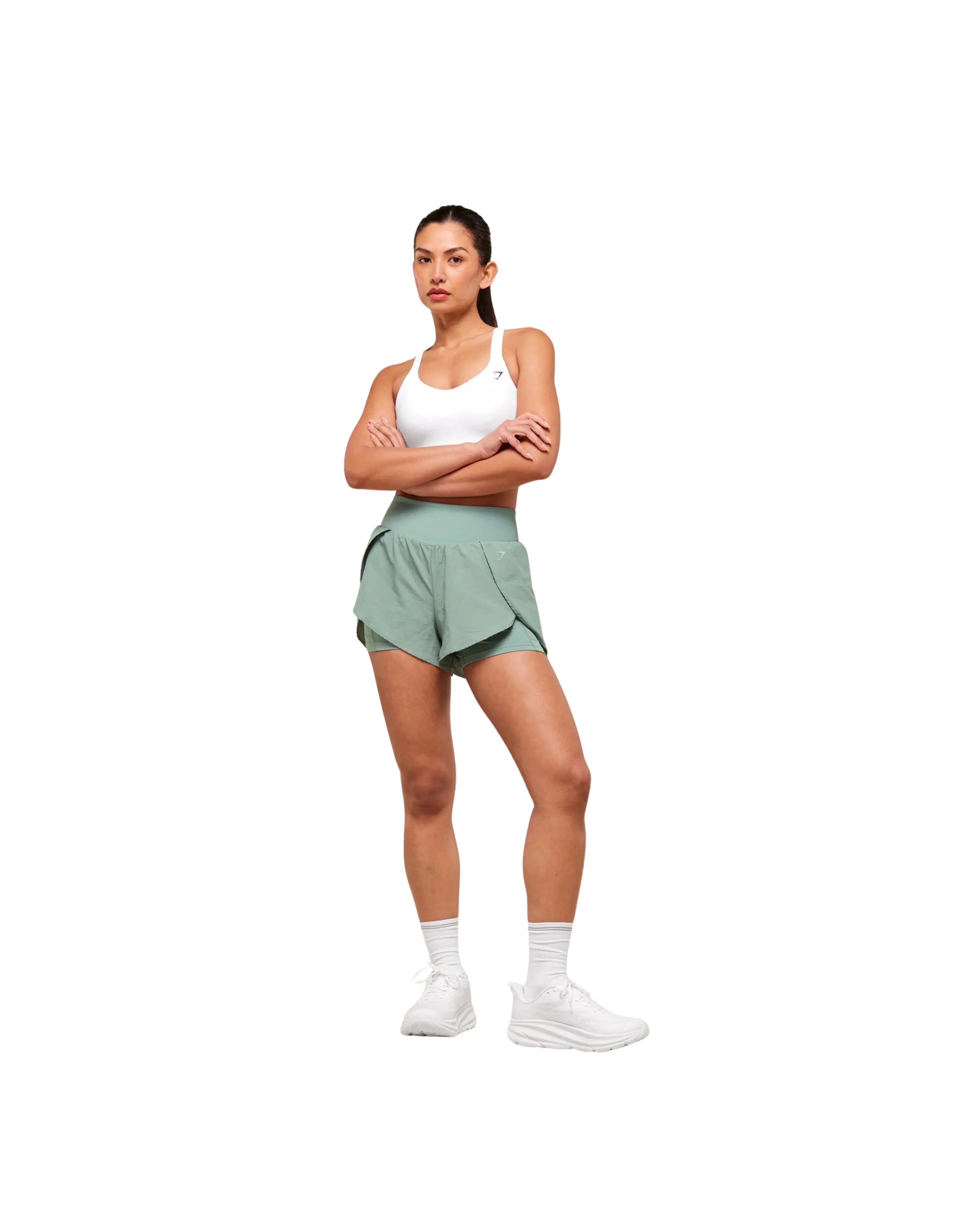 Gymshark Running 2-in-1 Shorts Celeste Blue - HypeFly India View 4