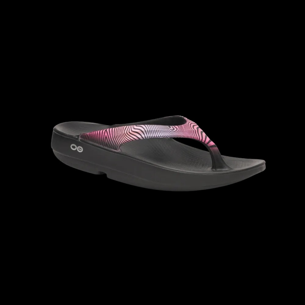 Oofos OOlala Limited Sandal - Disco Zebra - HypeFly India View 3