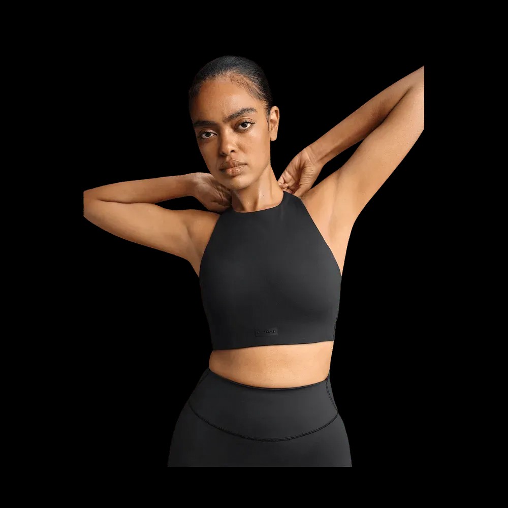 Nike X Skims Women's High-Neck Bra Obsidian - HypeFly India View 1