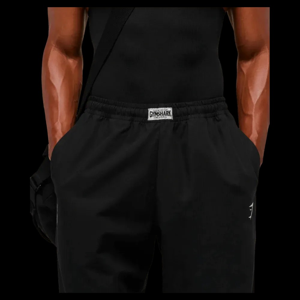 Gymshark Straight Leg Pumper Pants Oversized Fit Black - HypeFly India View 2