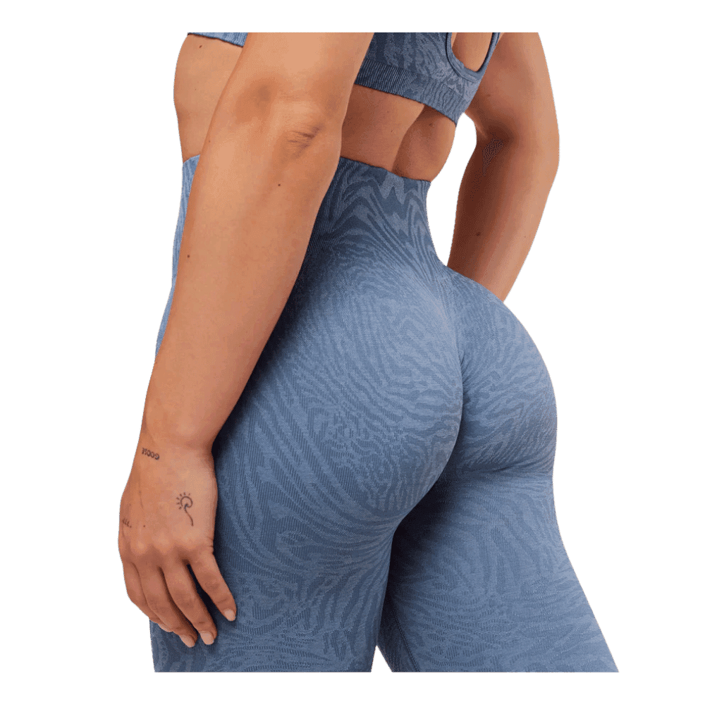 Gymshark Adapt Animal Seamless Leggings Worn Blue/Peri Blue - HypeFly India View 3