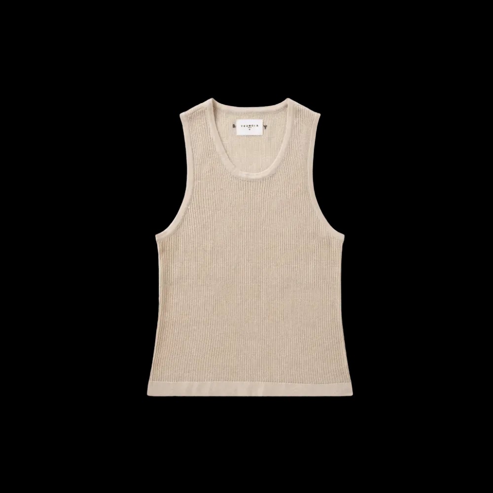 Young LA Crochet Tanks Tan - HypeFly India View 1