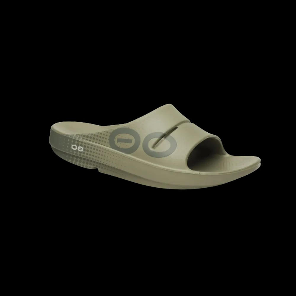 Oofos OOahh Sport Slide Sandal Foliage - HypeFly India View 4