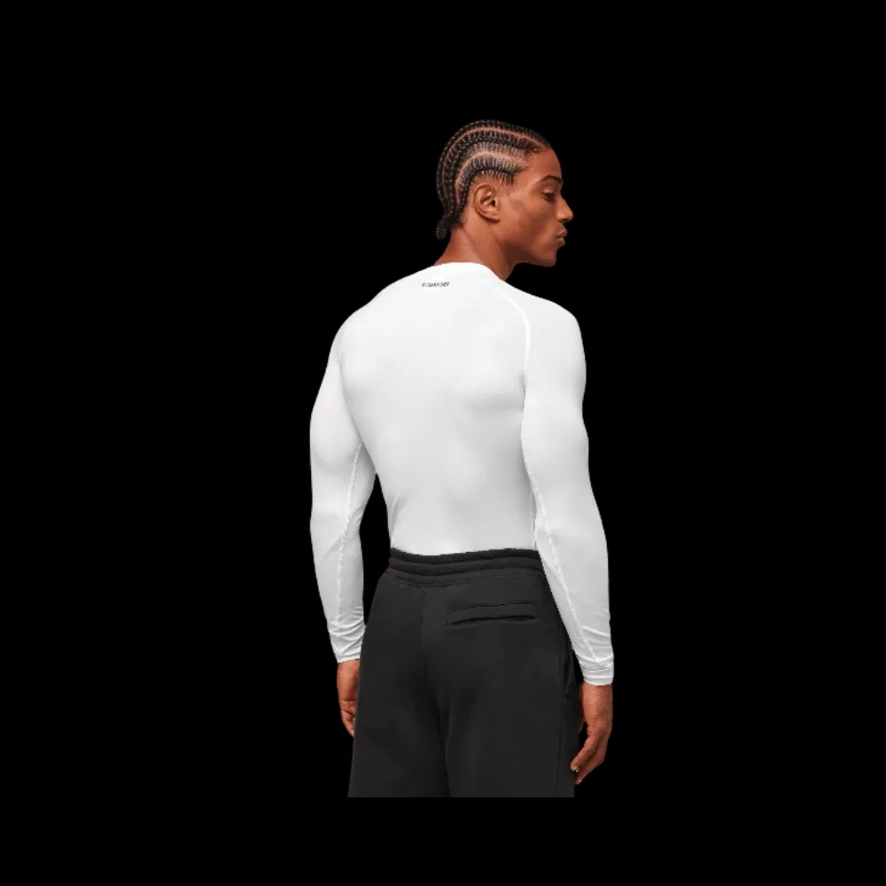 Gymshark Element Baselayer Long Sleeve T-Shirt White - HypeFly India View 3