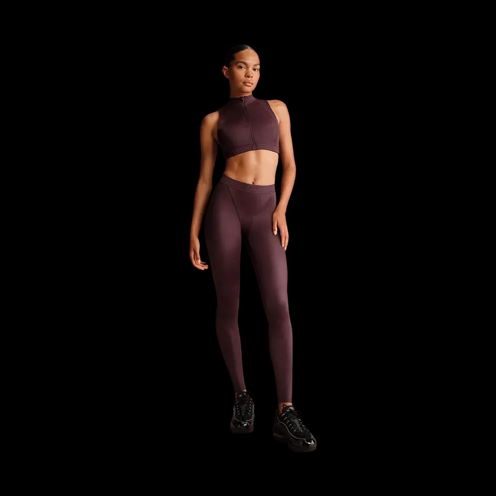 Nike x Skims Shine Women's High-Waisted V-Panel 26" Leggings CURRANT - HypeFly India View 1