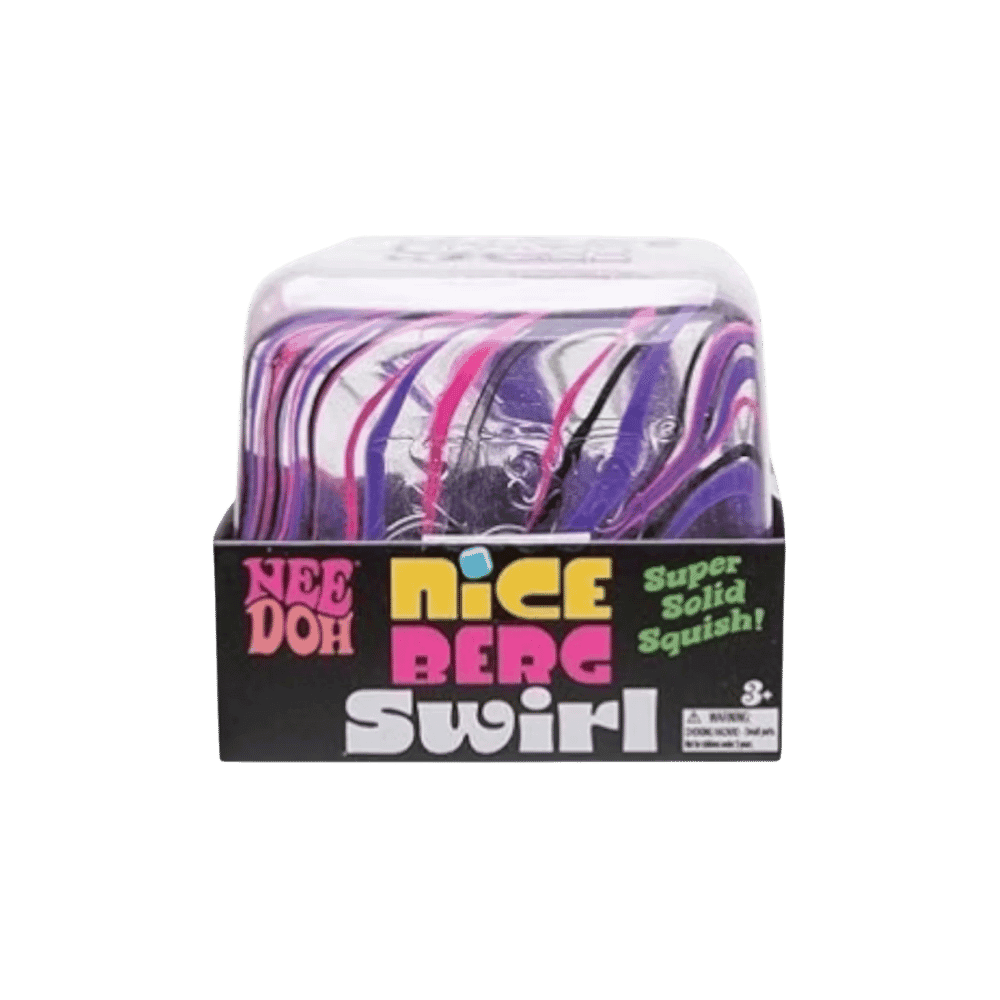 NeeDoh Jumbo Swirl Nice Berg Squishy Fidget Toy Purple - HypeFly India View 1