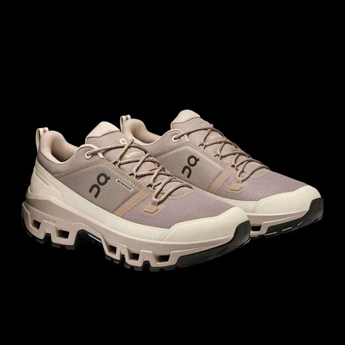 On Running Cloudrock Low Waterproof Cinder Fog - HypeFly India View 2