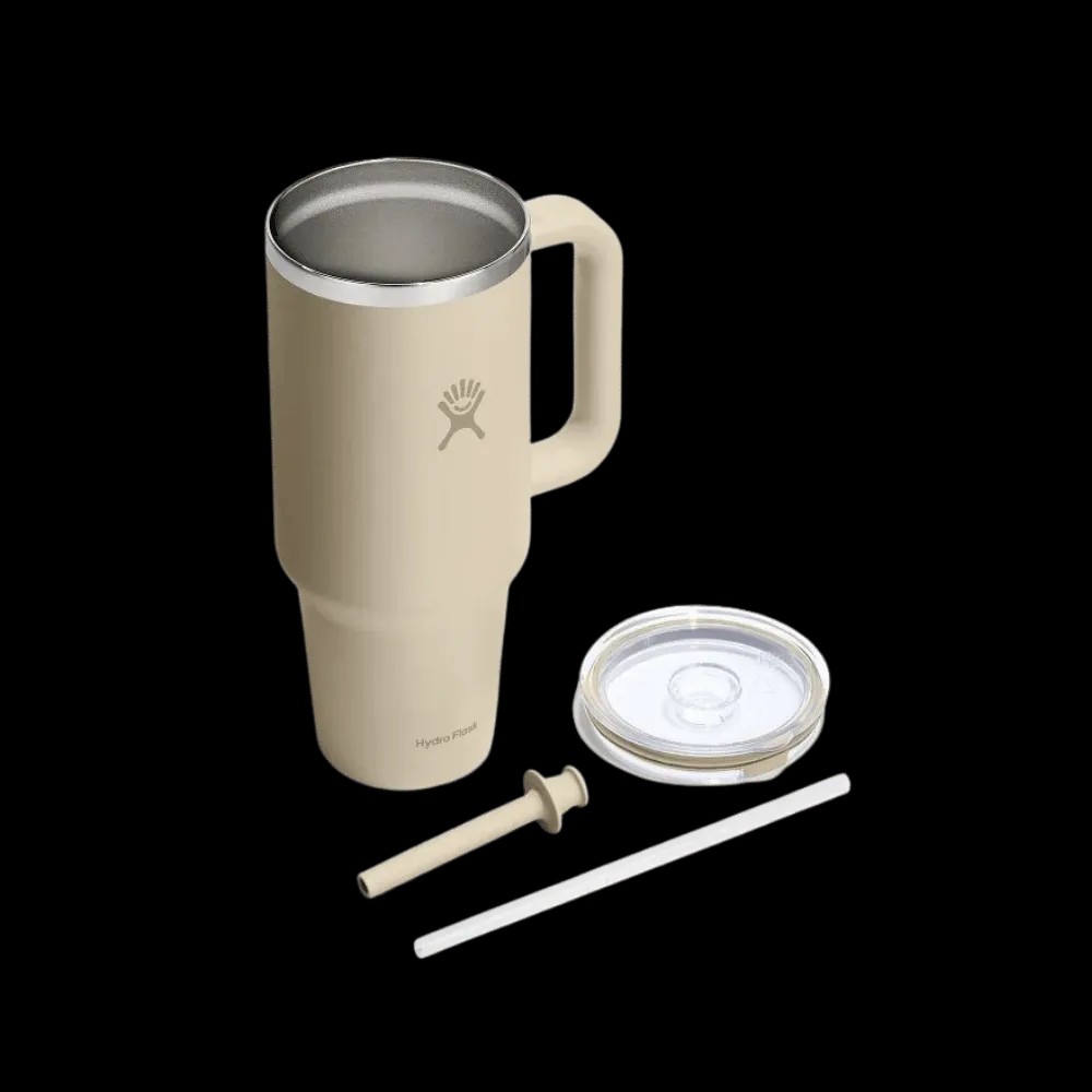 Hydro Flask 32 oz Travel Tumbler Oat-Clear - HypeFly India View 3