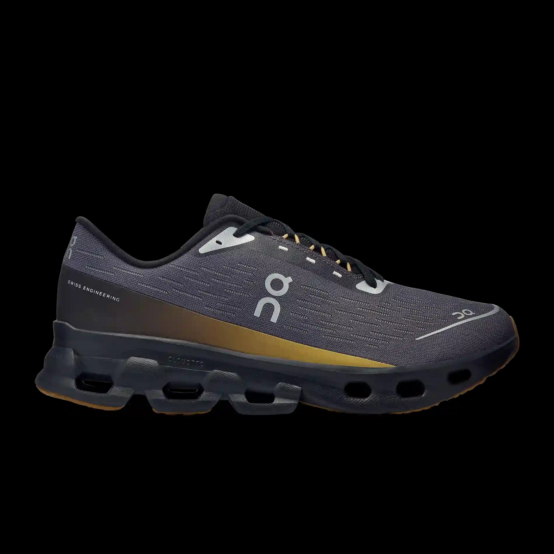 Cloudspark Iron Black On Running - HypeFly India View 1