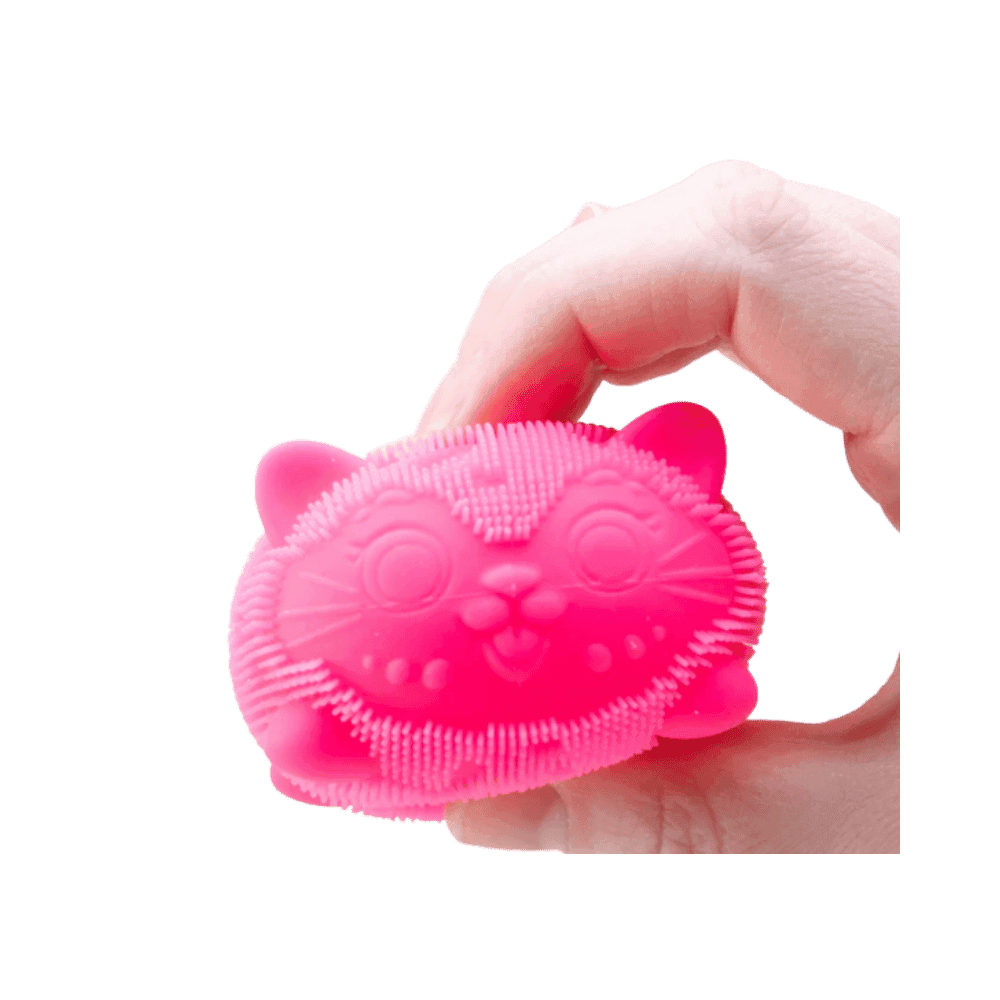 NeeDoh Fuzz Ball Wild Cats Squishy Fidget Toy Pink - HypeFly India View 2